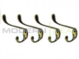 Coat Hook Hanger - Bronze Colour Pack of 4