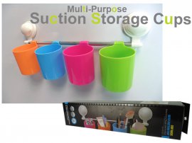 Suction Storage - 4 Hanging Cups
