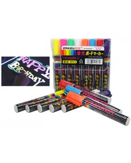 Fluorescent Neon UV Marker Pens - 8Pk