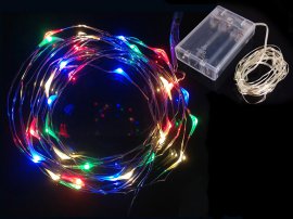 Wire String Lights (5m / 50 LED) - Colour