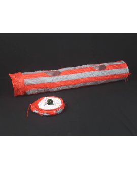 Cat Tunnel Kitten Crinkle Play  Red/Grey