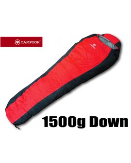 Duck Down Sleeping Bag 1500g - Red