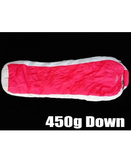 Duck Down Sleeping Bag 450g - Red