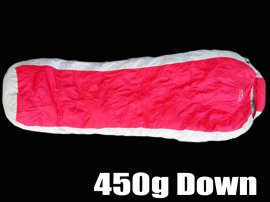 Duck Down Sleeping Bag 450g - Red