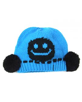 Baby Crochet Beanie - Blue