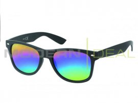 Sunglasses - Black with rainbow