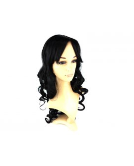 Wig Hair - Black Long Length Wavy Style