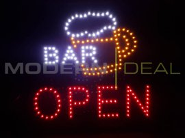LED Sign "BAR OPEN"