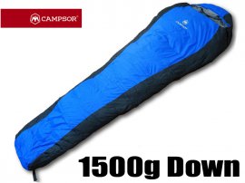 Duck Down Sleeping Bag 1500g - Blue