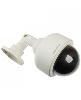Dummy LED Security Camera White