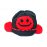 Baby Kid Smile Face Knit Crochet Beanie Hat -Black