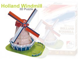 3D Foam Puzzle - Holland Windmill