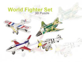 3D Foam Puzzle - Fighter Plane set 2