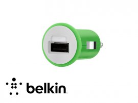 Belkin Micro Car Charger - GREEN