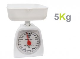 Portable NEW Kitchen Scale 5Kg - White