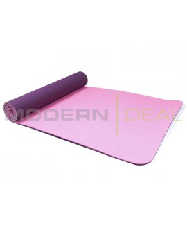 Yoga Mat - 6mm Non Slip TPE PURPLE & PINK