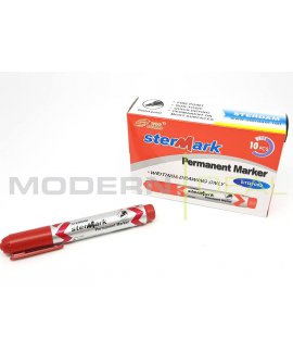 10 x Permanent Markers RED