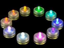 Waterproof LED Candles - COLOUR