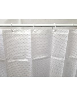 Shower Curtain w/ Rings 2.4x1.8 - WHITE